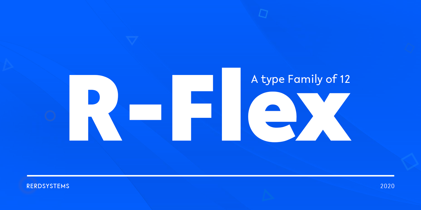 Beispiel einer R-Flex-Schriftart